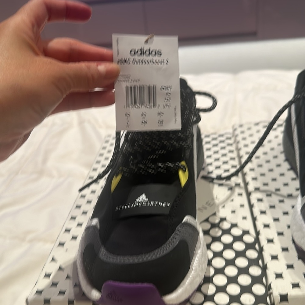 Adidas by Stella McCartney | Boost 2.0 Sneakers Black Purple & White 7 and 9 - Picture 10 of 11